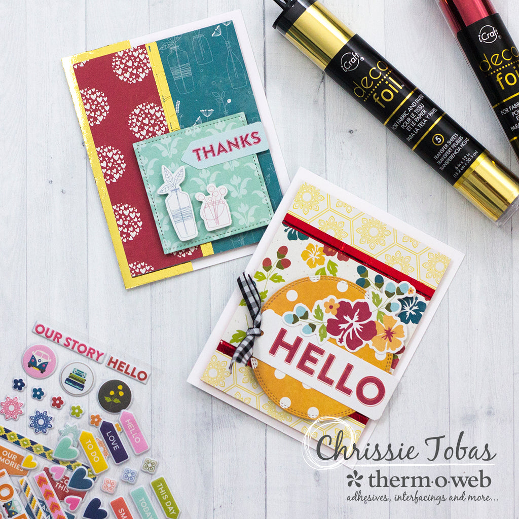 Colorful Cards with Jillibean Soup and Deco Foil!