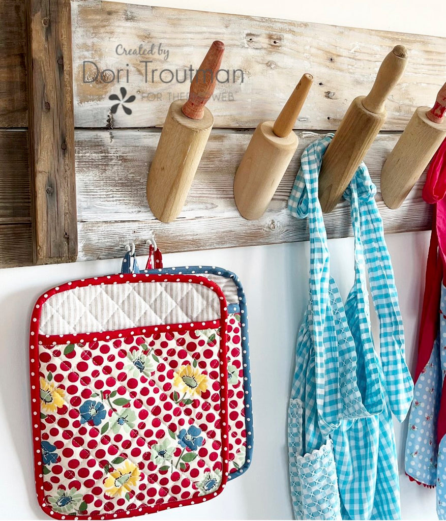 Bake Me Happy Fabric Potholder Gift Set