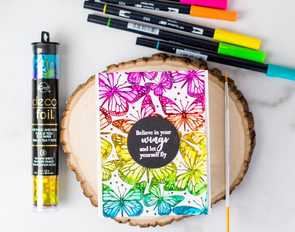 Two Ways to Color Foiled Unity Toner Card Fronts