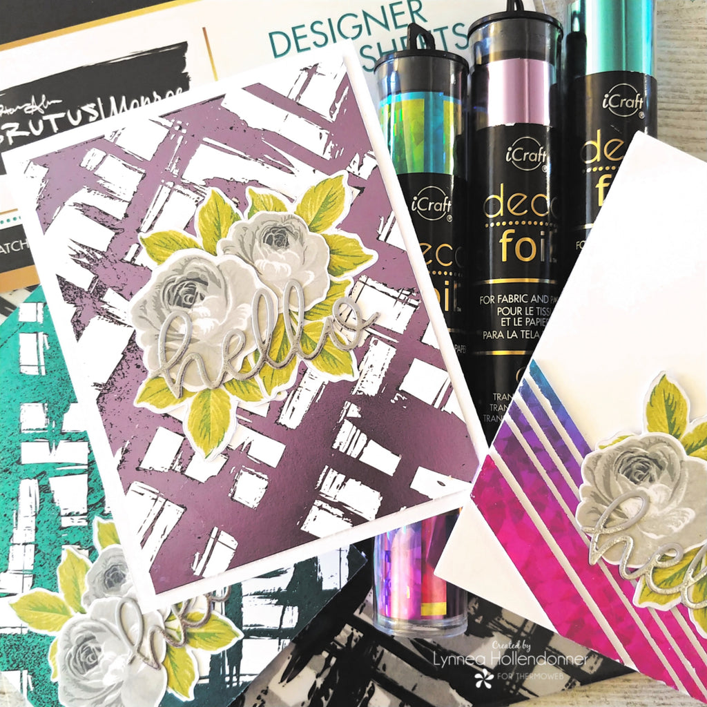 Deco Foil Spring Cards with Sunny Studio Stamps