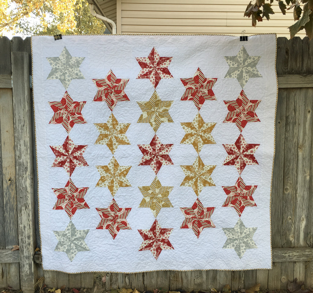 Paper Pieced North Star Quilt with Windham Fabrics