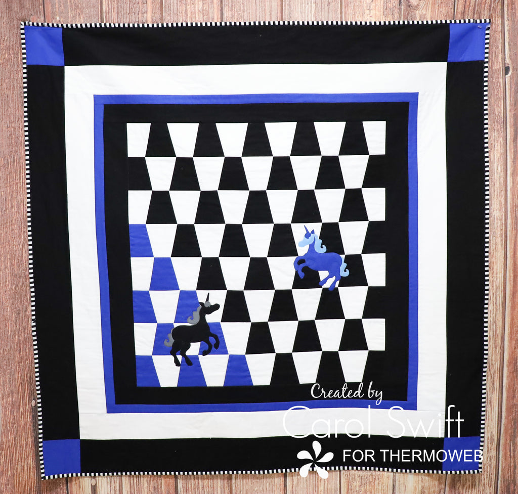 Crafters Edge Tumbler Die and Applique Unicorn Unite Quilt