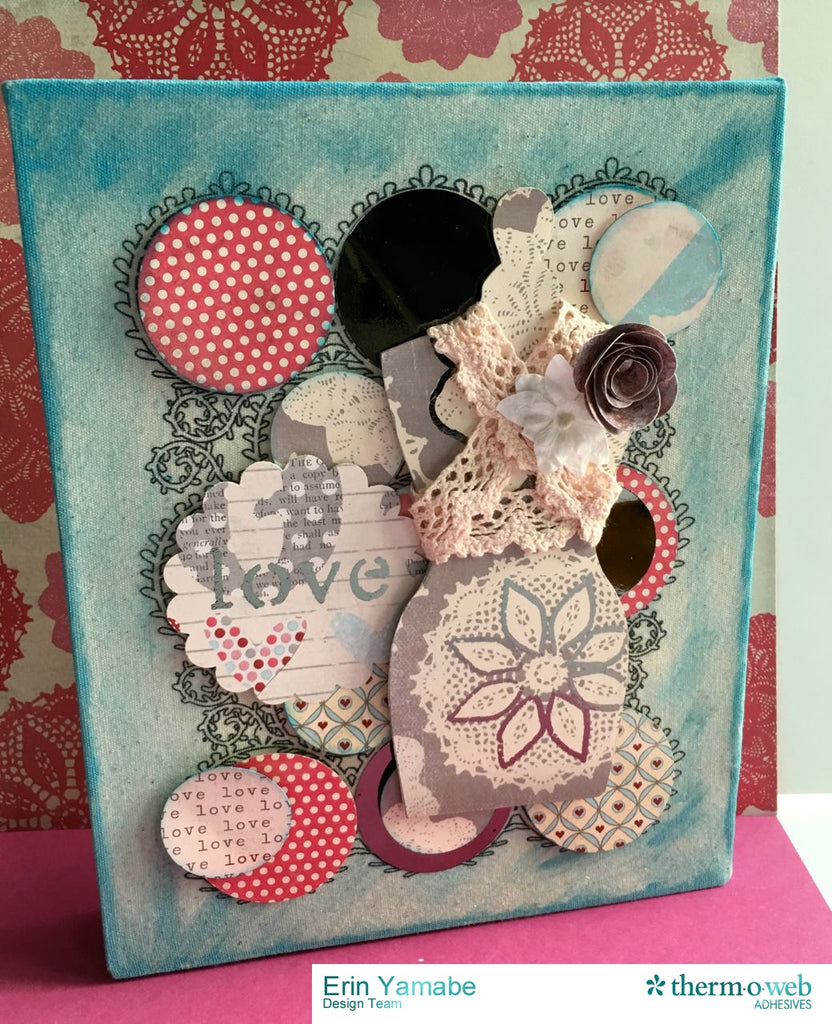 Deco Foil a Mixed Media Canvas