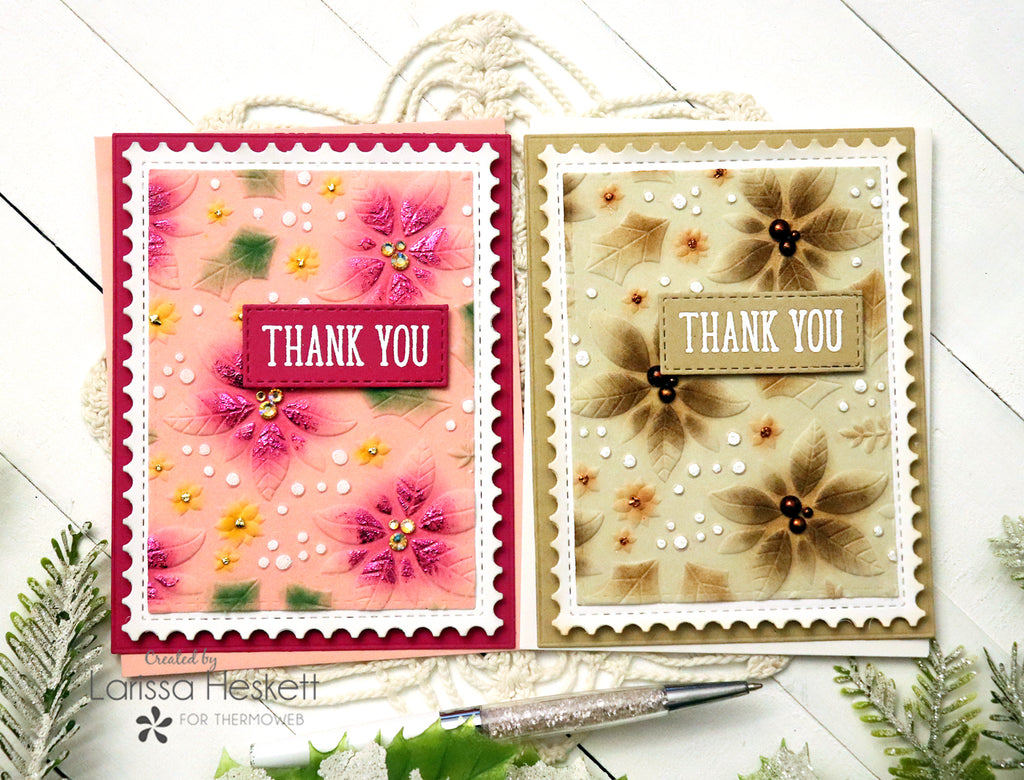 Embossed Plush Paper Panels with touched of Deco Foil!!