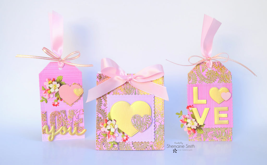Love Theme Bags and Tags with Unity Card Fronts and Foil