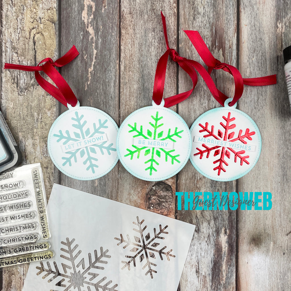 Simple Paper Christmas Ornaments with Deco Foil!
