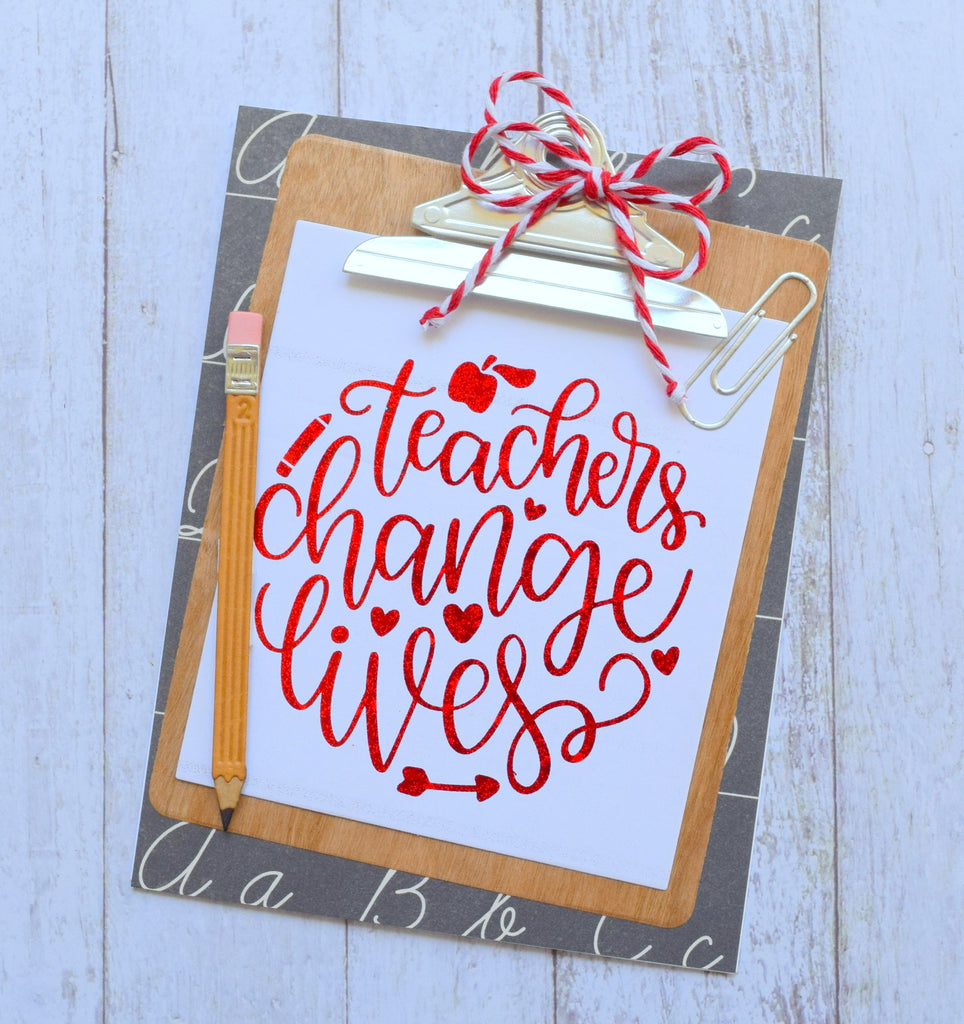 Deco Foil Teacher Appreciation Card