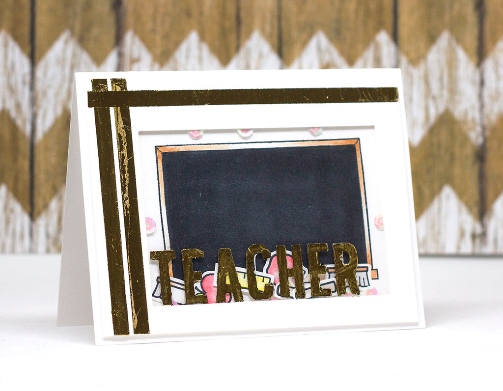 Back To School Card with DecoFoil™!