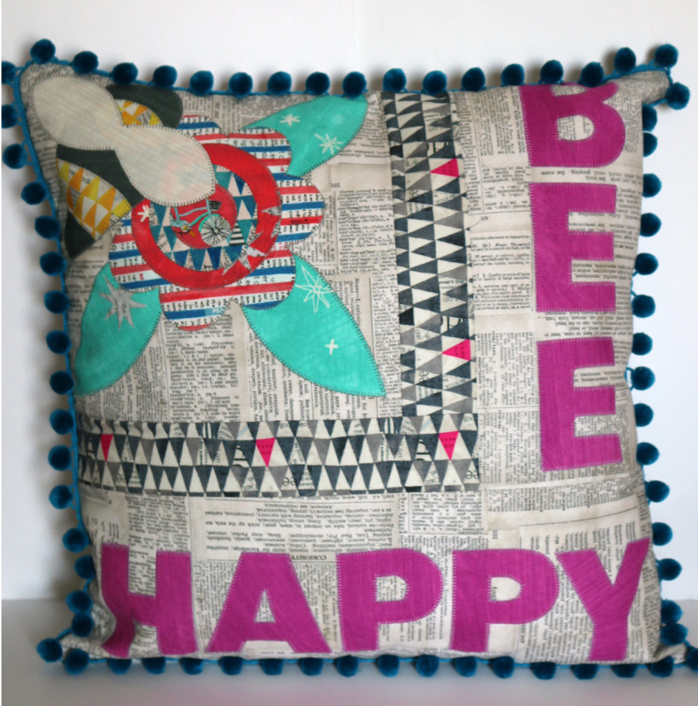 Bee Happy Spring Pillow Sew A Long
