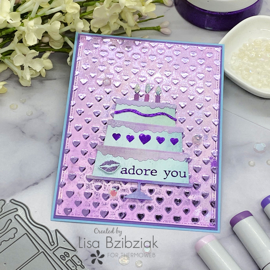 Bake Me Happy Cards with Glitz Glitter Gel and Foil