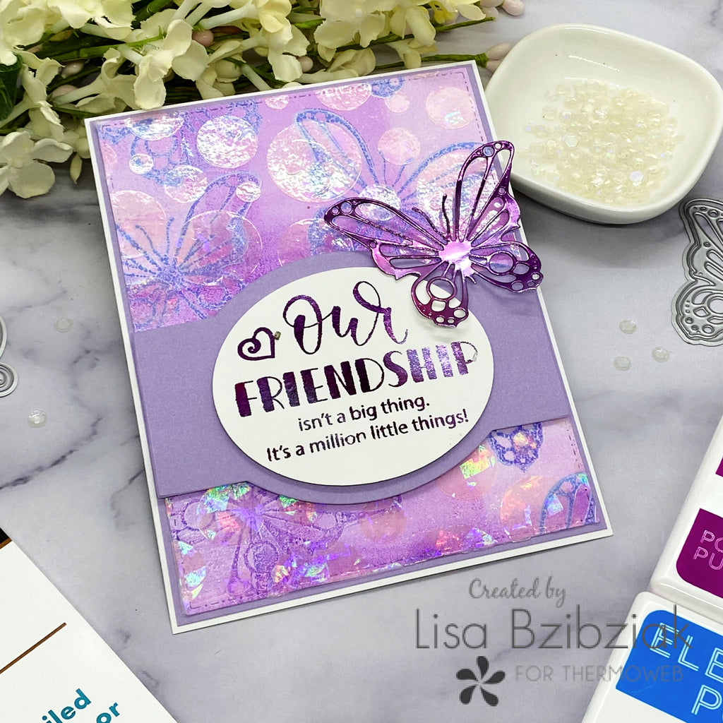 Gina K. Designs Adhesive Transfers Meets Magical Monarch