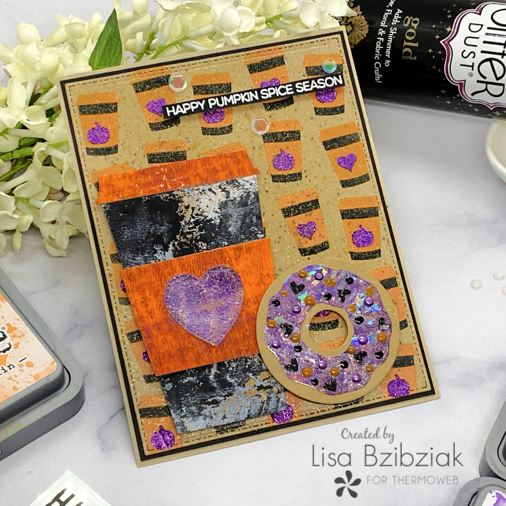 Halloween Treat Cards with Glitter Dust Spray