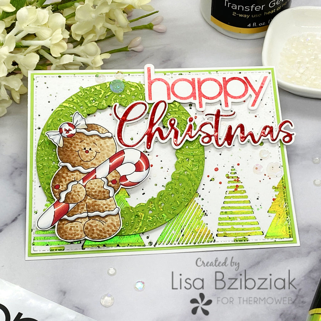 Candy Cane Christmas Card with Deco Foil