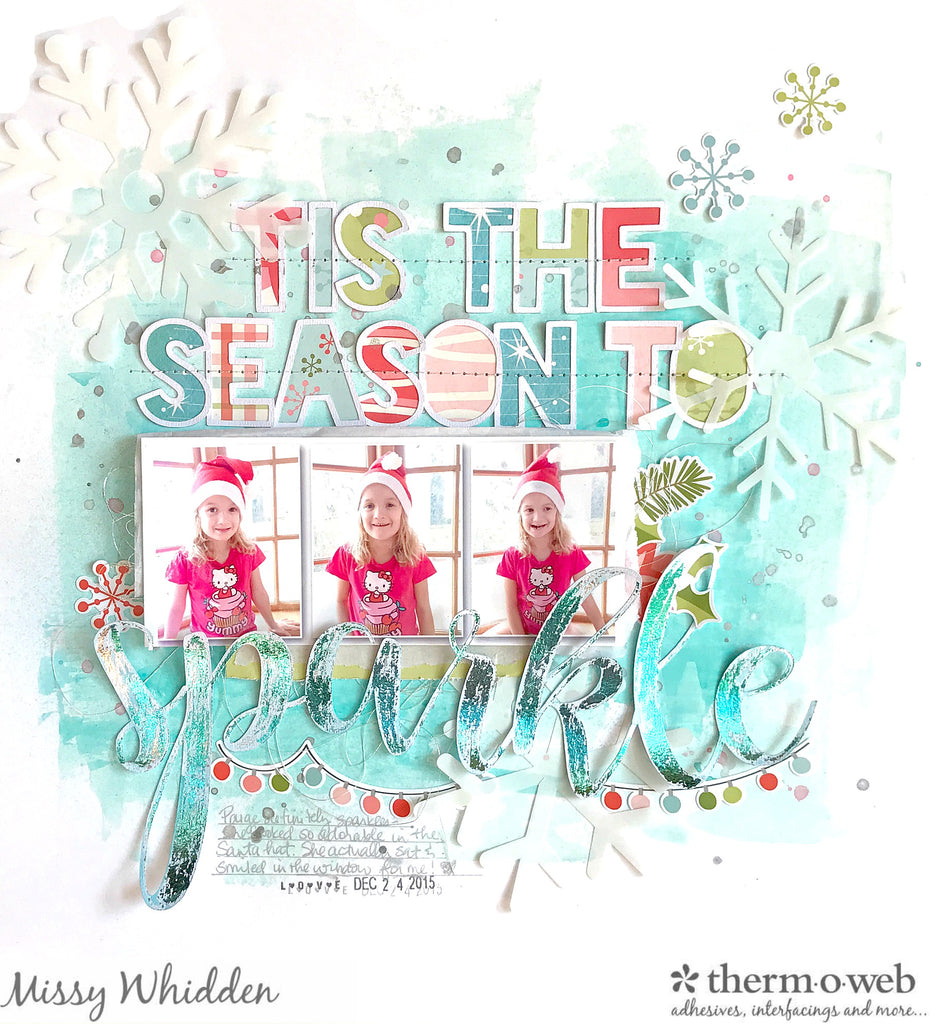Missy Whidden - Tis the Season Mixed Media Layout