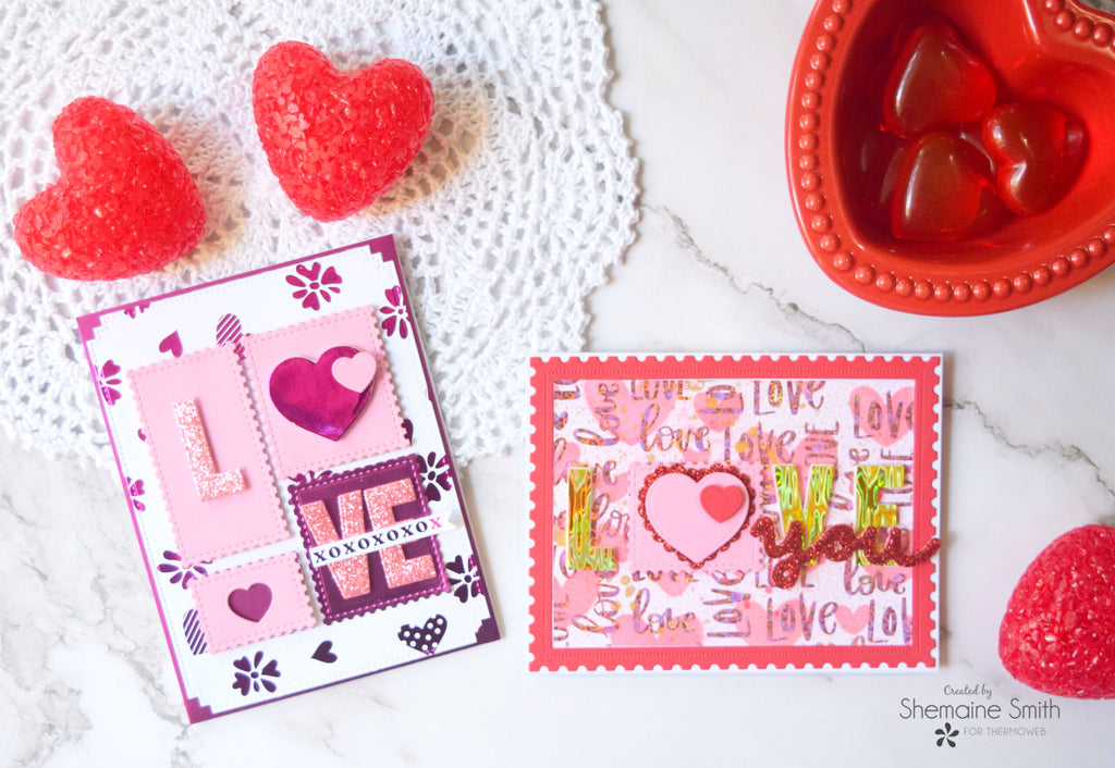 Fall in love with the Valentine Release of our new Toner Card Fronts and Transfer Foils