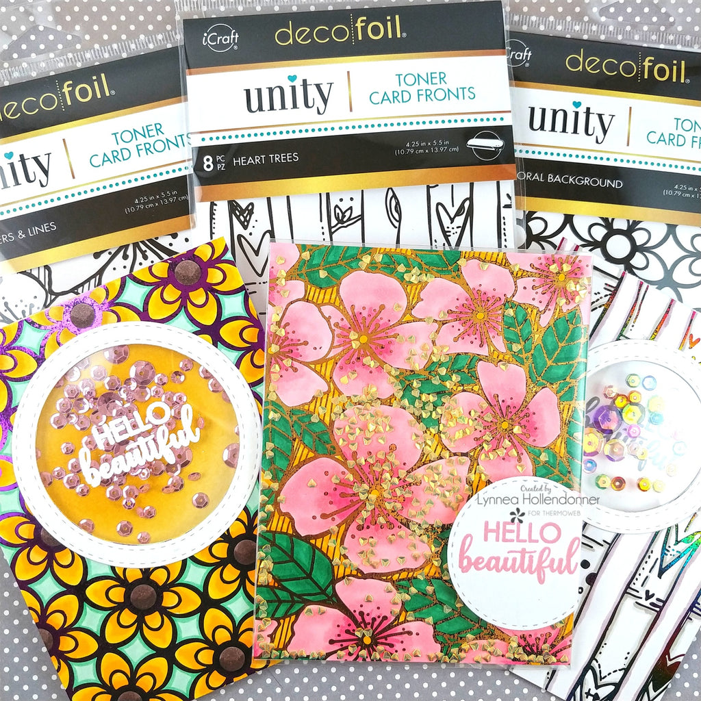 Colorful Deco Foil Unity Toner Card Front Shaker Cards
