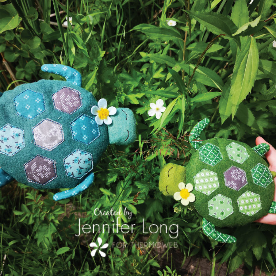 Turtle Shelf-sitter with Heat n Bond and Fabric Fuse
