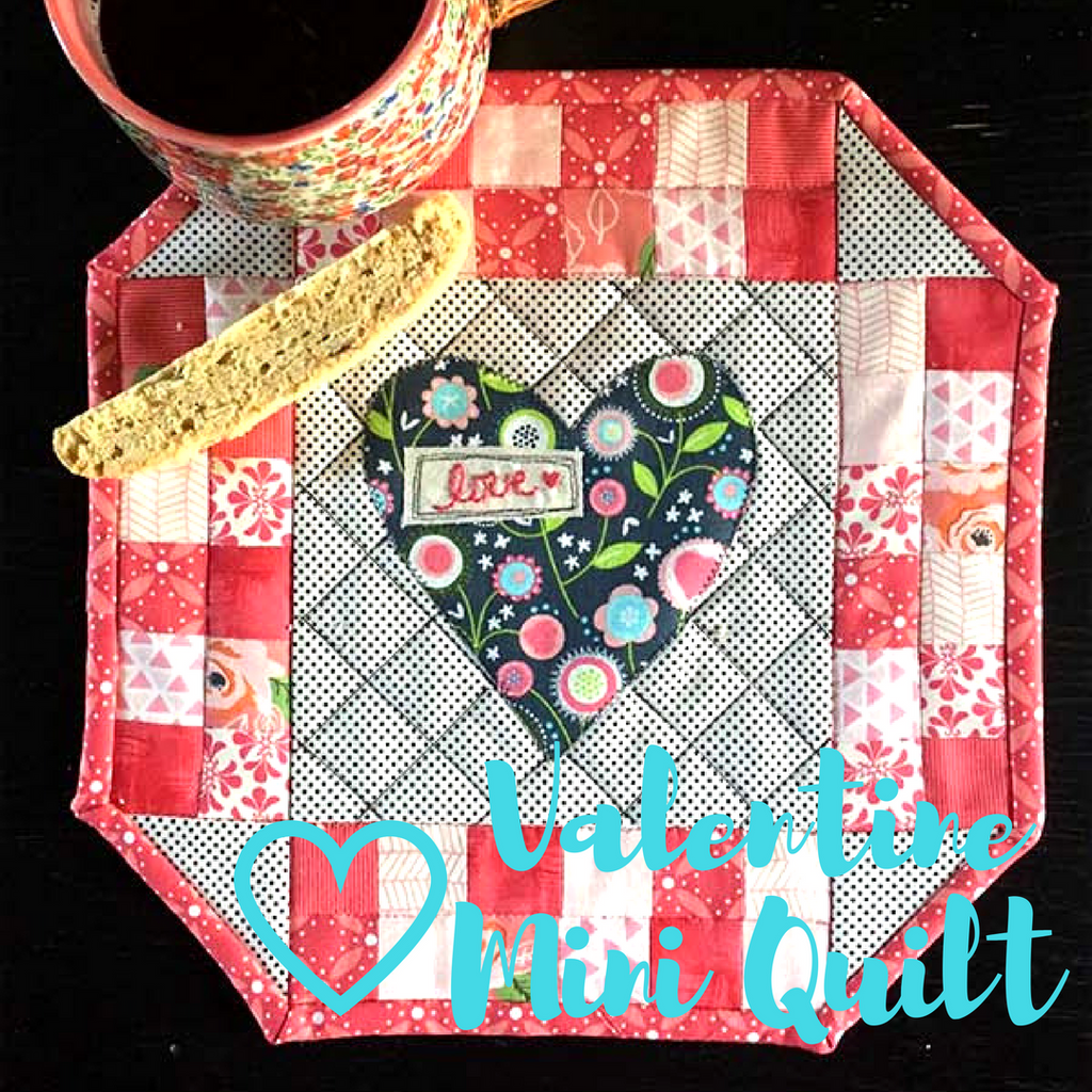 Valentine's Day Mini Quilt Tutorial with HeatnBond