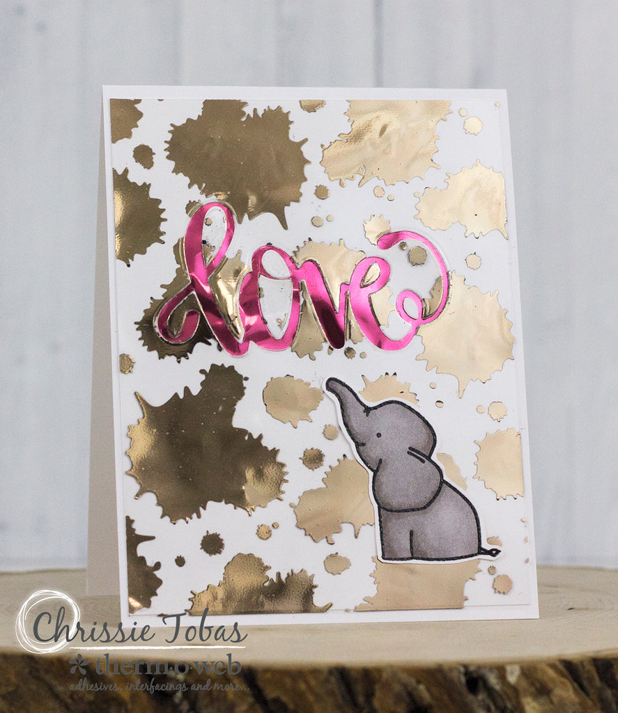 Valentine's Day + DecoFoil = LOVE CARD!