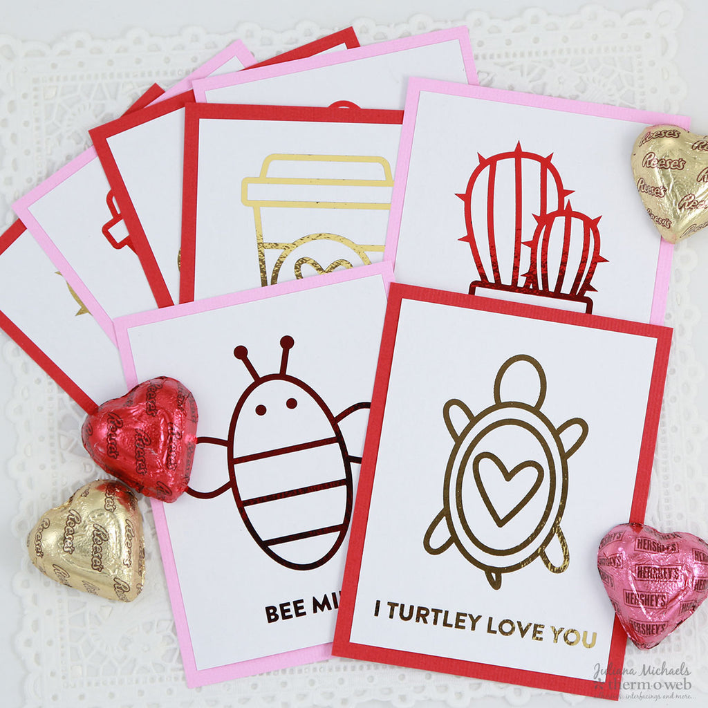 Valentine's Day Cards with DecoFoil Free Printable