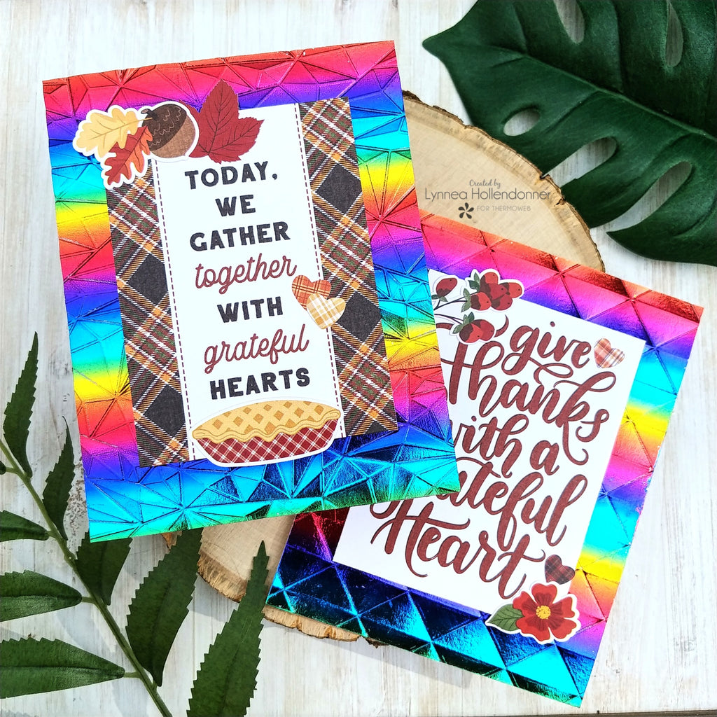 WCMD Rainbow Embossed Deco Foil Cards