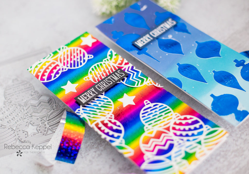 Slimline Brutus Monroe Foiled Christmas Cards