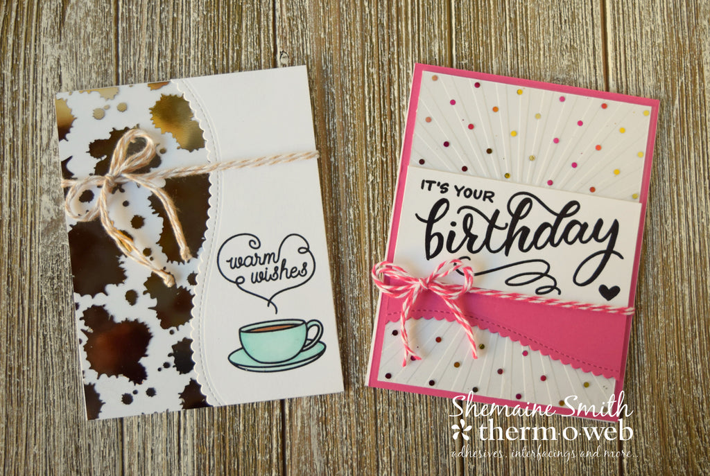 Waffle Flower and Deco Foil Clear Toner Sheet Cards