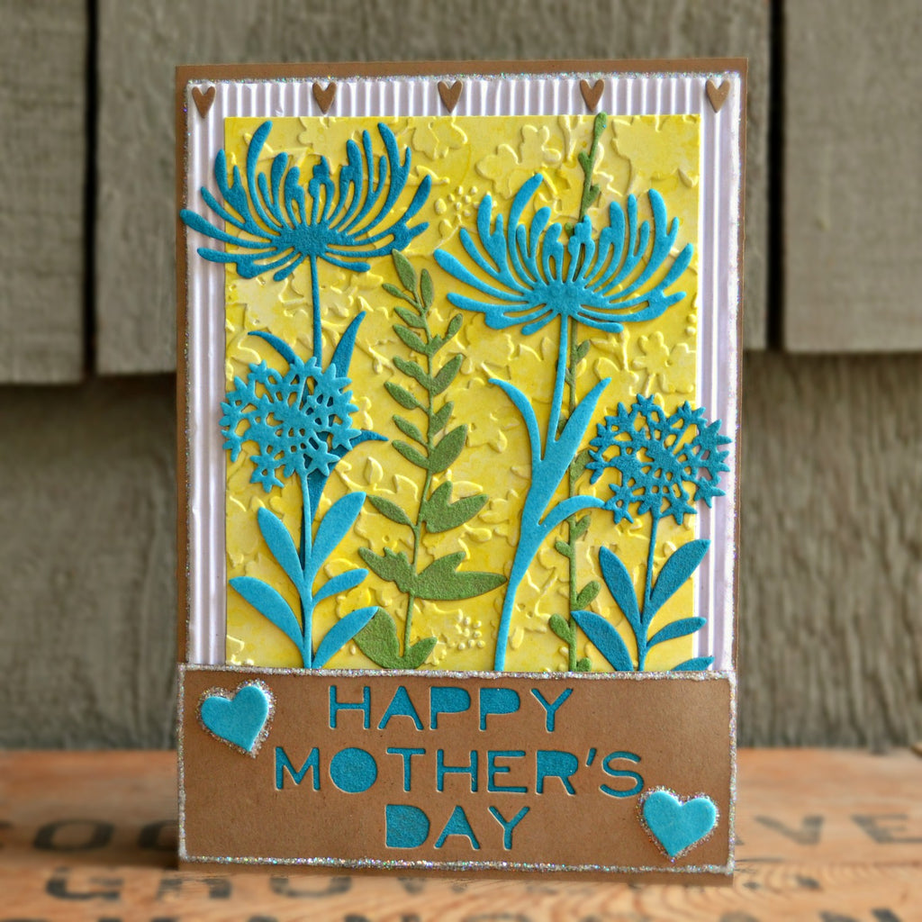 Warm And Fuzzy Mother's Day Card With Deco Foil Flock Sheets