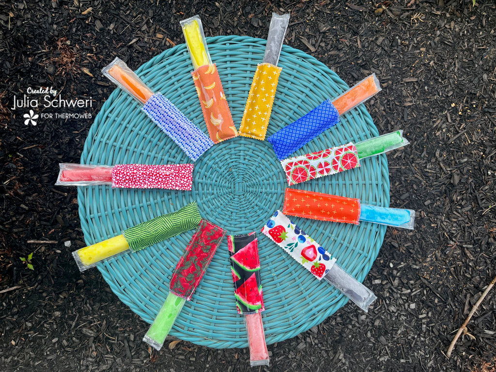 Fabric Ice Pop Holder with Liquid Vinyl