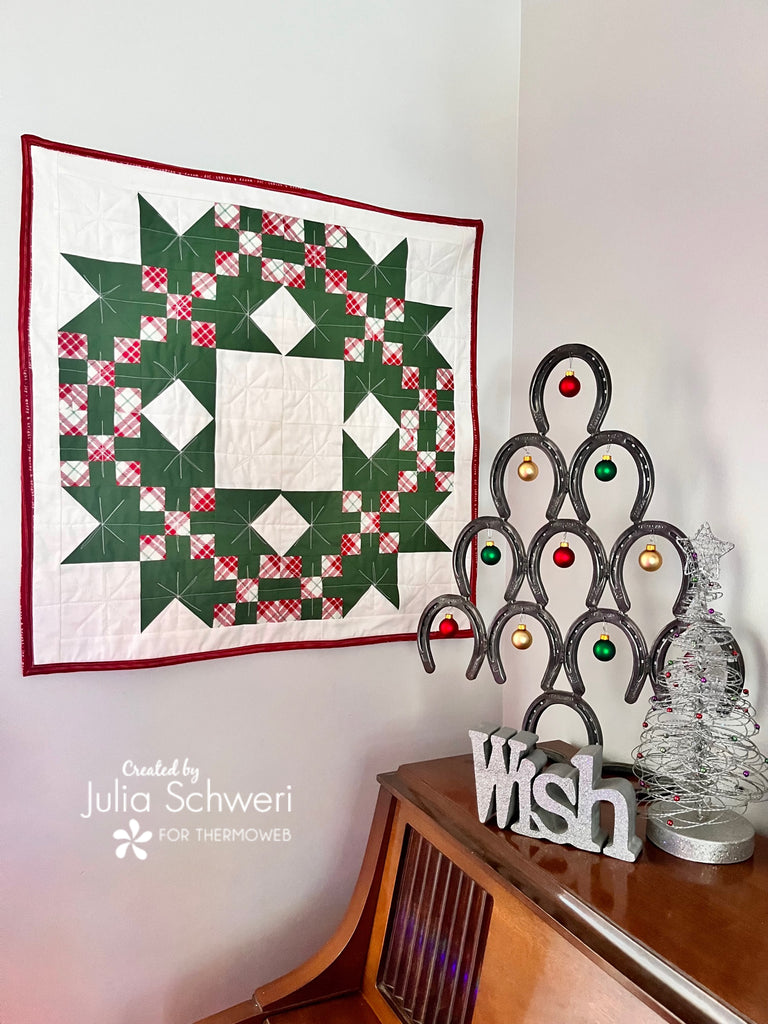 December BOM Mini Quilt Wreath