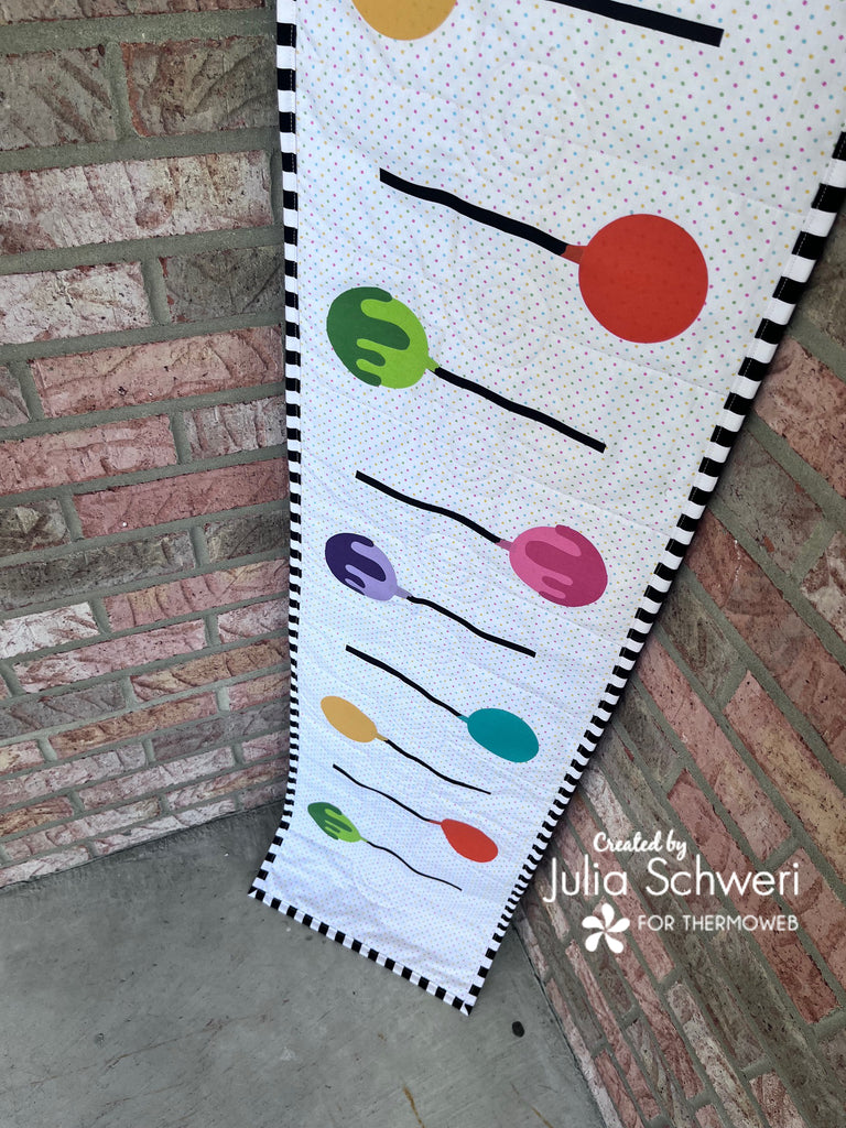 Cake Pop Table Topper with HeatnBond Interfacing