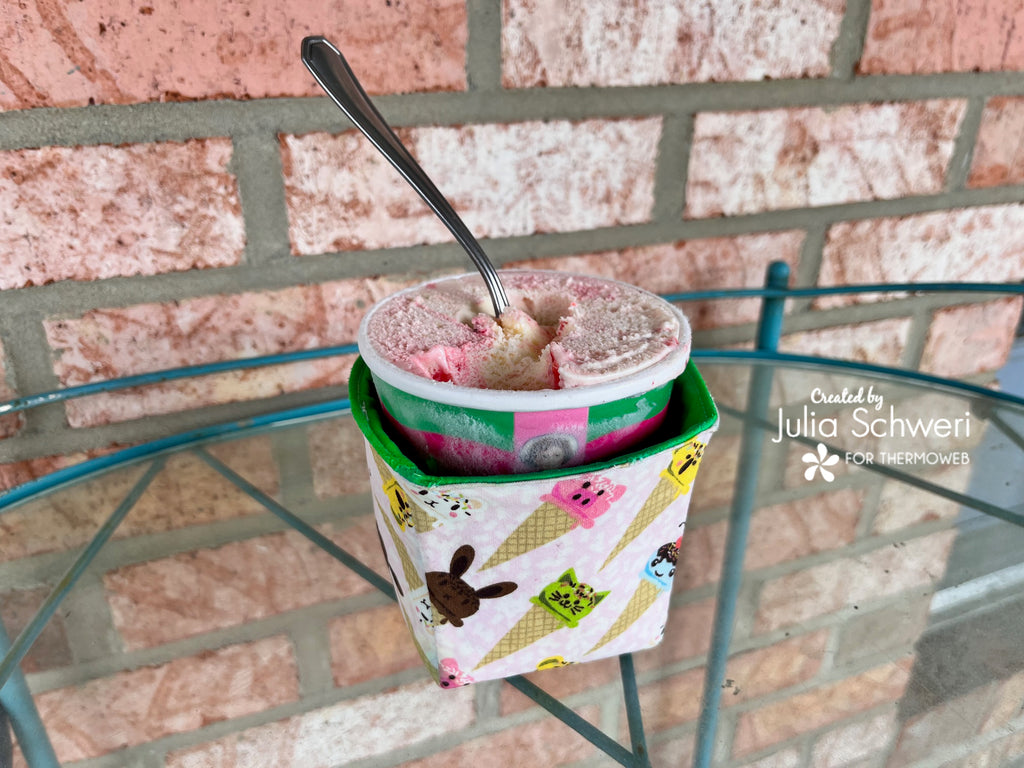 Ice Cream Pint Cozy with Liquid Vinyl