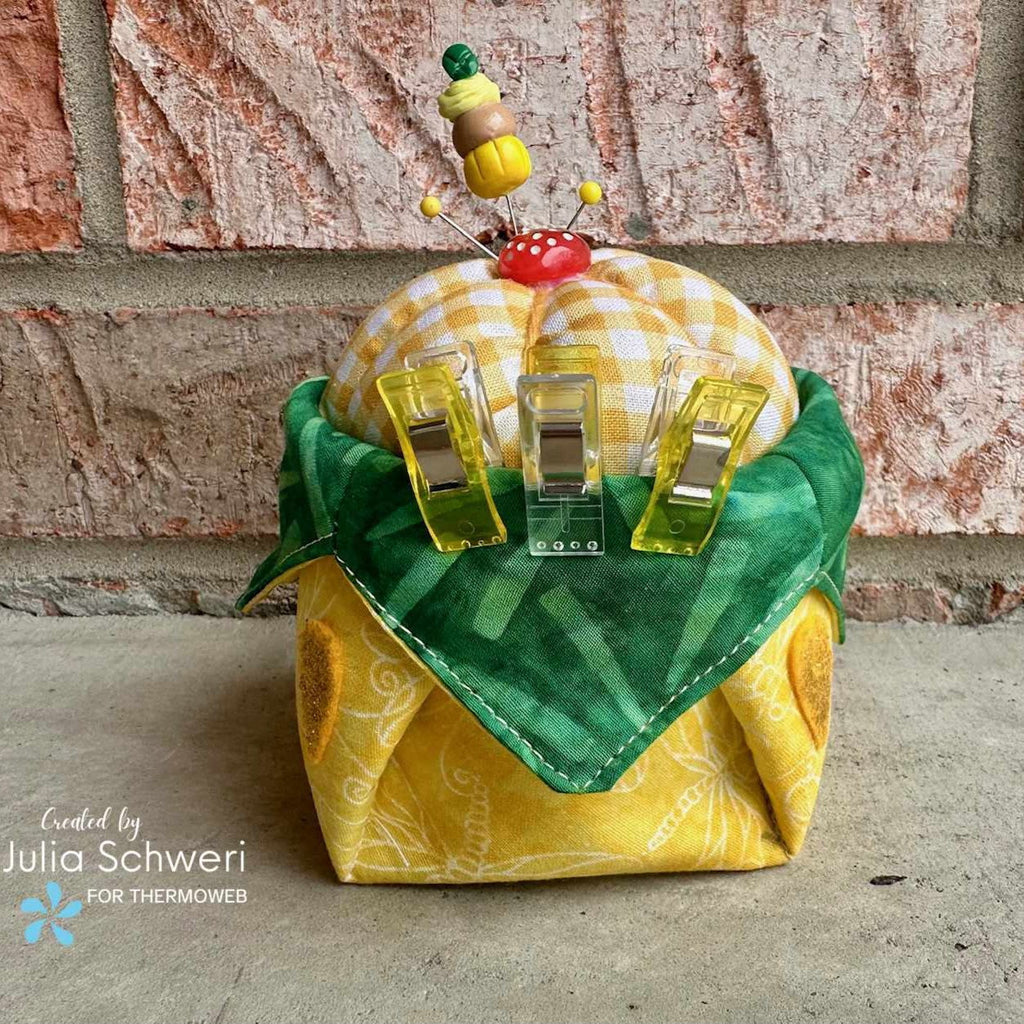 Facebook Live: Mini Fruit Cup Pincushion with Fabric Fuse