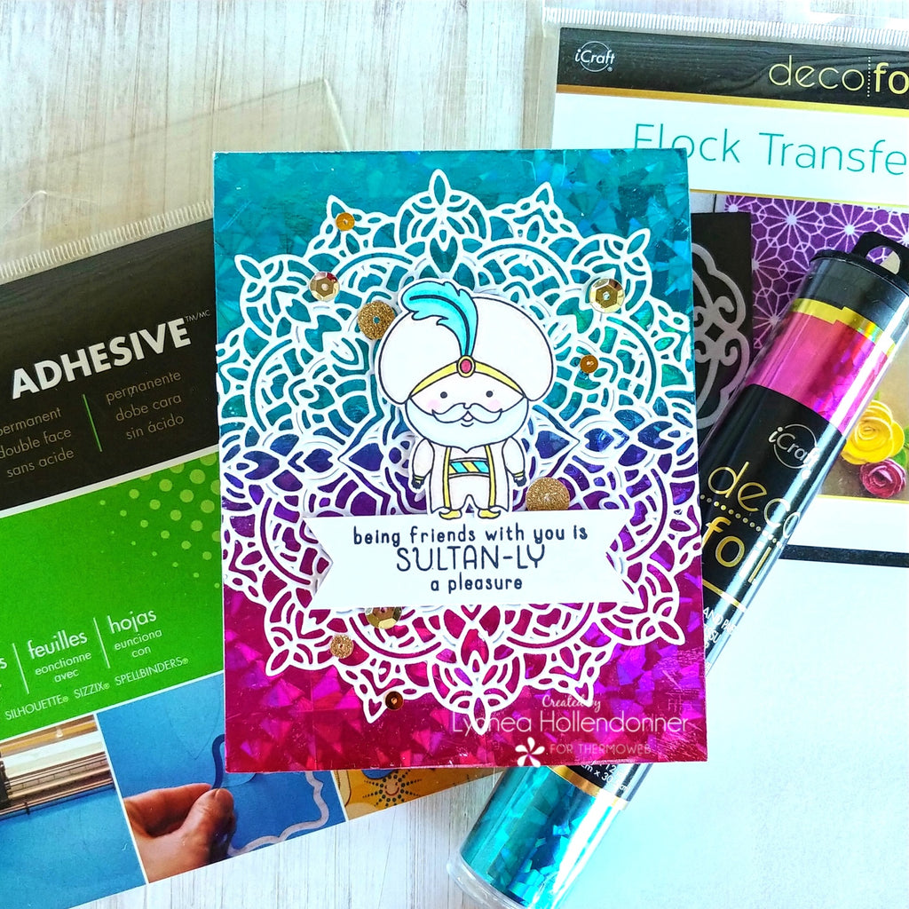 No Heat Texture Cards with Deco Foil Flock &  Kindred Stamps