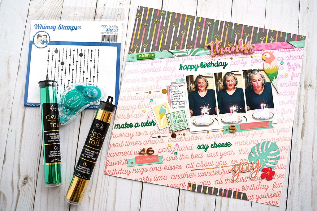 Create Sparkle with Whimsy Stamps and Deco Foil