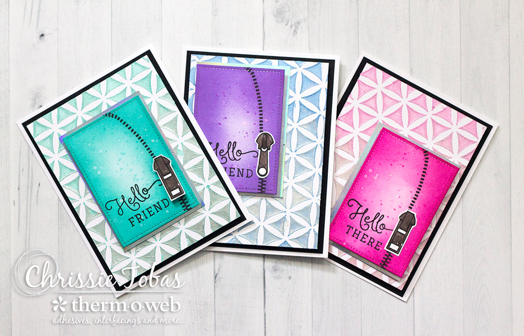 Creating Faux Zipper Cards with Gina K. Designs!