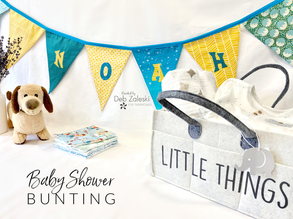 Personalized Bunting for a Baby Shower