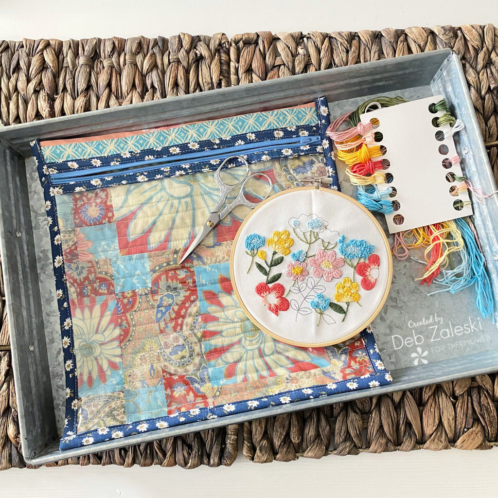 Project Bag with a View Using Treasured Treadz Panels