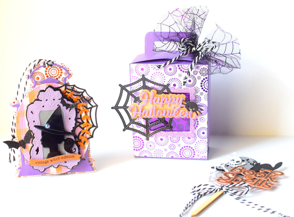 Halloween tags and treat bags with Toner Card fronts