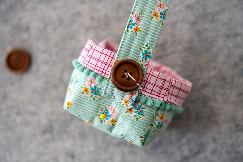 Mini Fabric Easter Treat Basket with Fusible Fleece