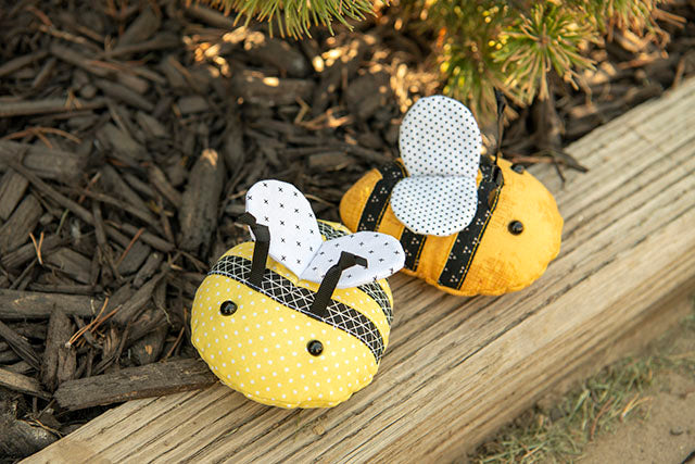 Fabric Bee Plushies with HeatnBond Fusible Fleece