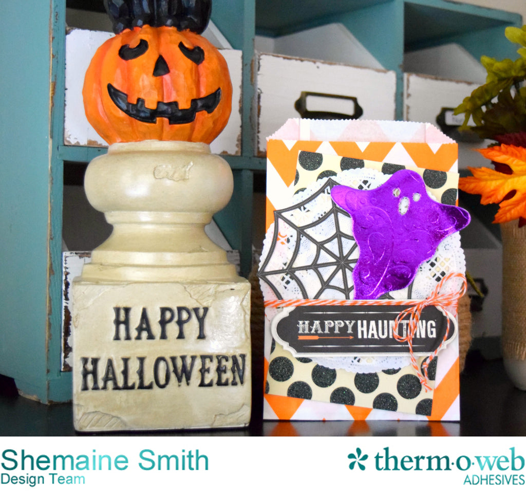 Add Some Shine to Halloween Favor Bags with Deco Foil
