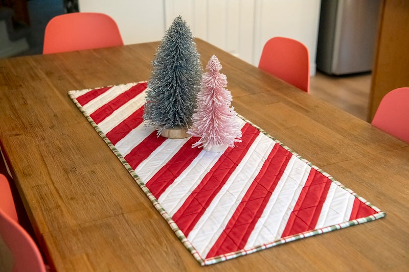 Candy Cane Stripe Table Runner