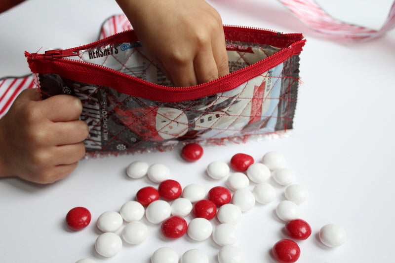 HeatnBond Candy Wrapper Zipper Pouch Tutorial