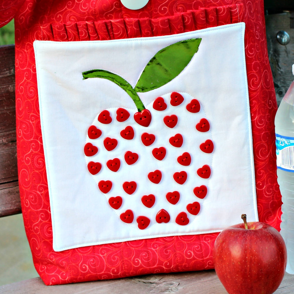 Button Art Pocket Tote with Heat n Bond Interfacing