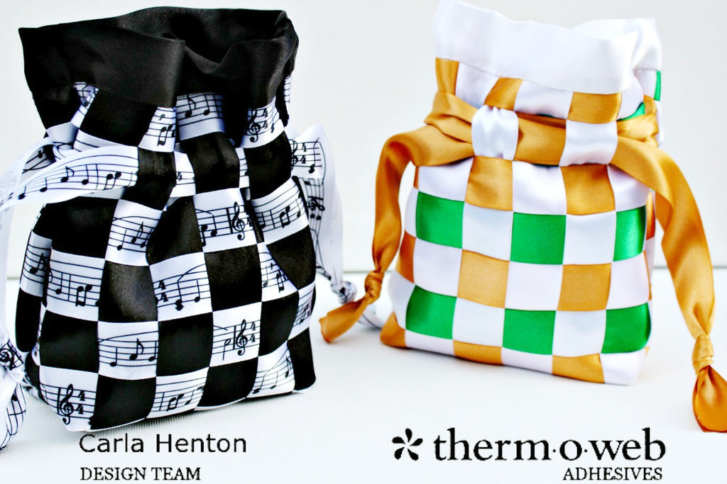 Weave up Shiny Holiday Gifts with this Technique using HEATnBOND® FUSIBLE INTERFACING