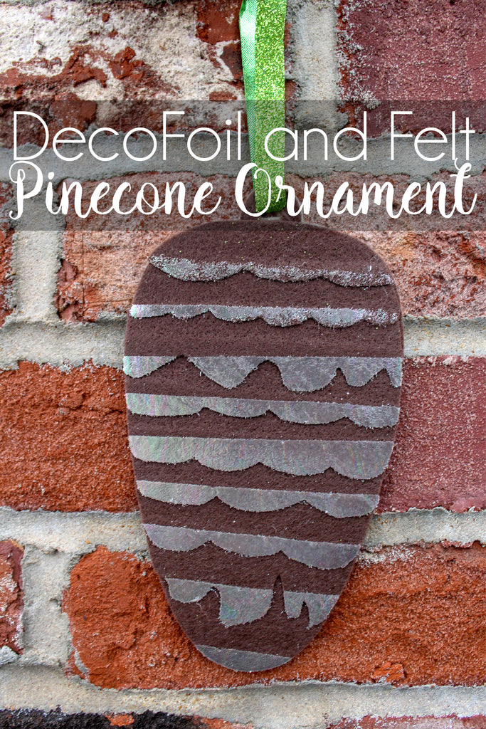 Deco Foil Pine Cone Christmas Ornament