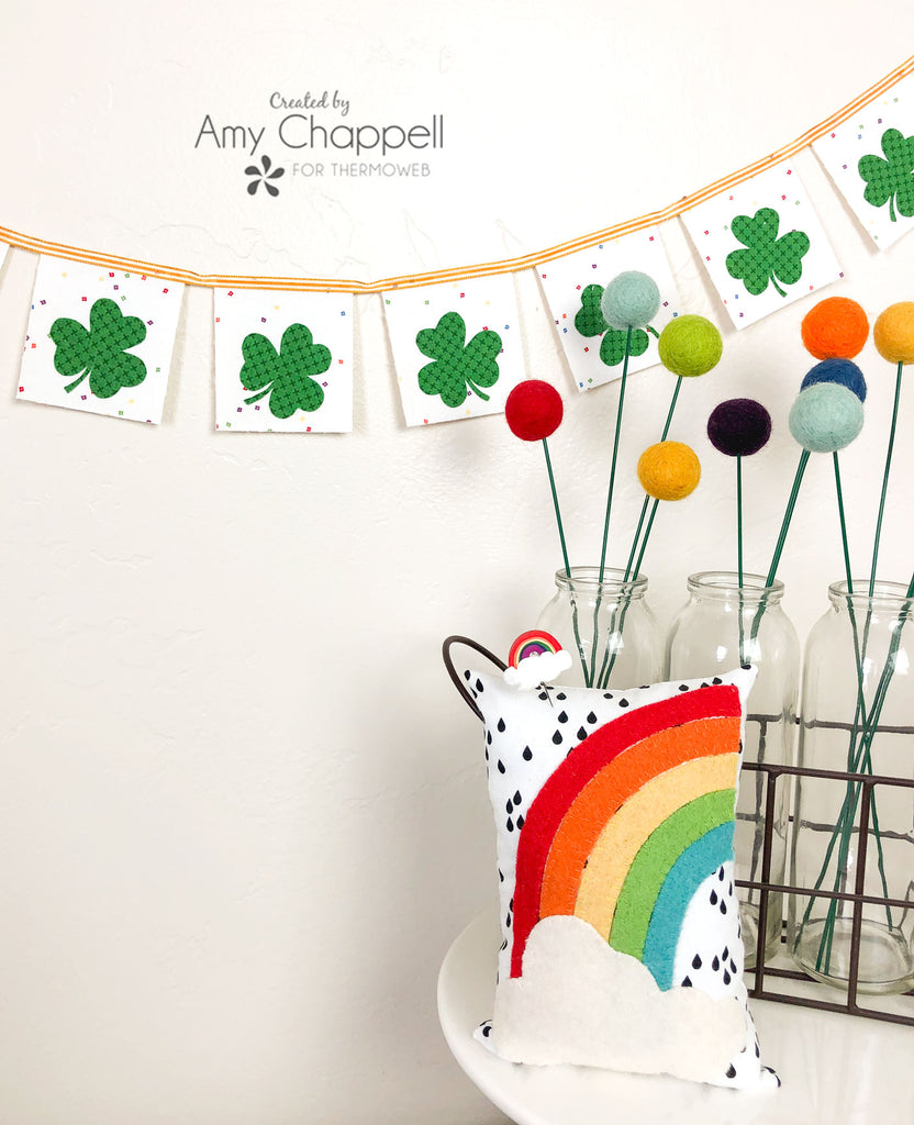 No Sew Shamrock Banner with HeatnBond