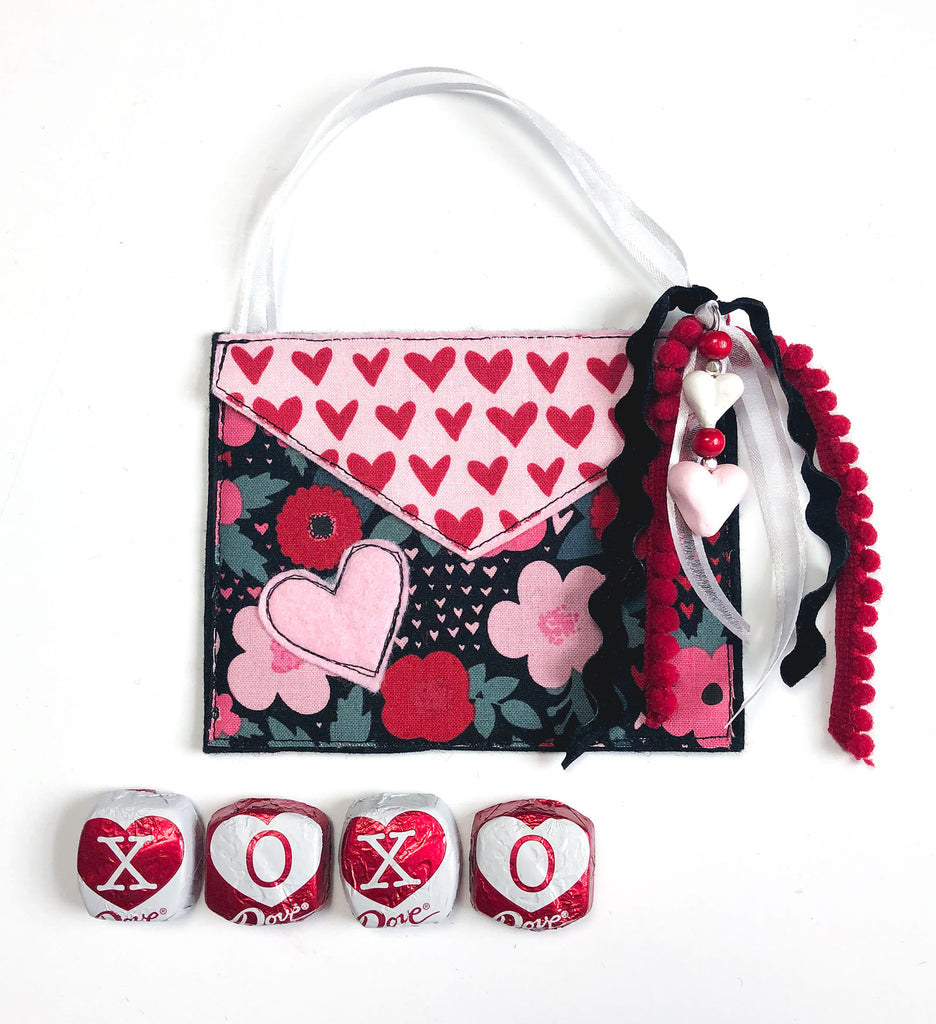 Valentine Fabric Envelope with HeatnBond Lite