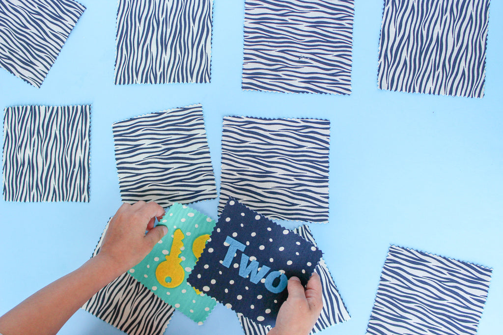 No Sew HeatnBond Fabric Matching Game